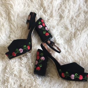 FINAL PRICE  {Topshop} Embellished Block Heels